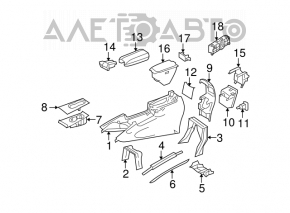 Inchidere cotiera Mercedes X164 GL bej nou original OEM