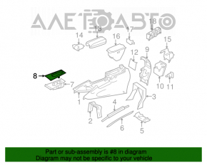 Suport pentru pahare cu panou și inserție Mercedes X164 GL