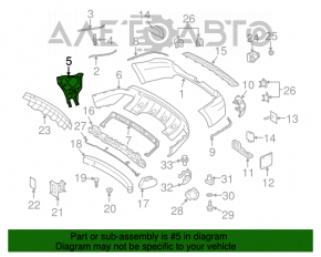 Suportul drept al barei spate pentru Mercedes X164 GL.