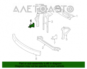 Grila amplificatorului de bara fata dreapta Mercedes X164 GL W164 ML