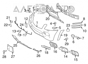 Capacul stropitorului farurilor dreapta Mercedes X164 GL nou, neoriginal.