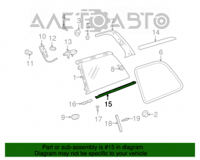 Capacul geamului lateral din spate dreapta jos Mercedes X164 GL