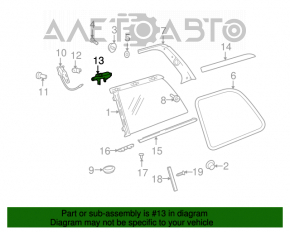 Acționare fereastră laterală spate stânga Mercedes X164 GL.