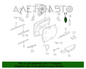 Butonul de deschidere a portbagajului Mercedes W164 ML