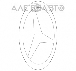 Эмблема значок Mercedes двери багажника Mercedes X164 GL OEM