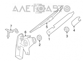 Brat stergator spate Mercedes X164 GL W164 ML nou original OEM