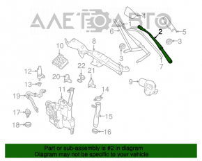 Harnasamentul stâng al ștergătorului de parbriz Mercedes X164 GL W164 ML.