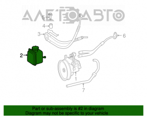 Rezervorul de direcție asistată Mercedes X164 GL W164 ML W251 R W463 G M273