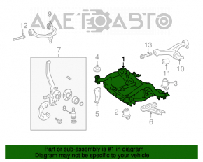 Подрамник передний Mercedes X164 GL W164 ML