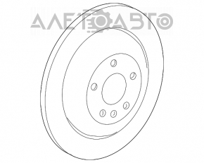 Disc frana spate dreapta Mercedes X164 GL W164 ML W251 R 330mm nou original OEM