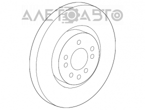 Disc de frână față stânga Mercedes X164 GL W164 ML W251 R 350mm