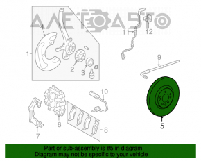 Disc de frână față stânga Mercedes X164 GL W164 ML W251 R 350mm