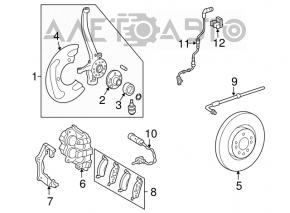 Disc frana fata dreapta Mercedes X164 GL W164 ML W251 R 350mm nou original OEM