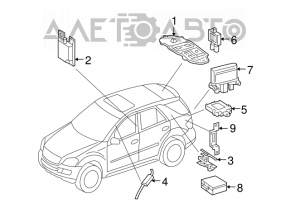 Антенна Mercedes X164 GL W164 ML W251 R