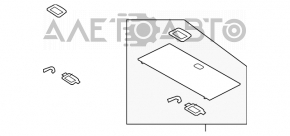 Пол багажника Subaru b10 Tribeca