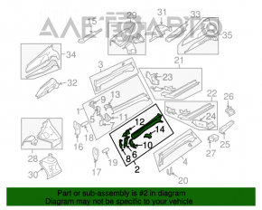 Partea din față stânga a Subaru B9 Tribeca