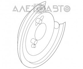 Capacul discului de frână din spate dreapta pentru Subaru B10 Tribeca.