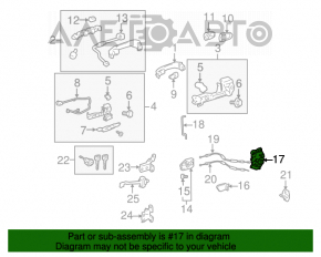 Замок двери передней правой Toyota Avalon 05-12