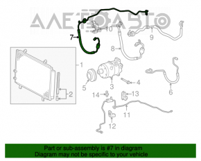 Трубка кондиционера компрессор-печка Toyota Avalon 05-12