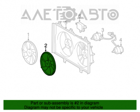 Paletele ventilatorului de răcire stânga Toyota Avalon 05-12