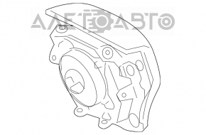 Airbag-ul de siguranță în volan pentru șoferul Toyota Avalon 05-12, gri.