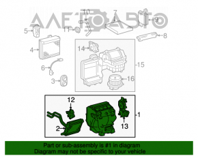 Печка в сборе Toyota Avalon 05-12