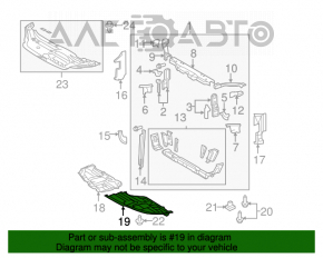 Protecția motorului stânga pentru Toyota Avalon 05-12