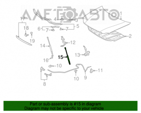 Amortizor capota stânga Toyota Avalon 05-12