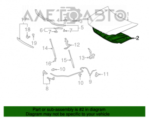 Izolarea capotei Toyota Avalon 05-12