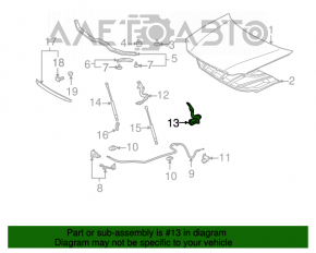 Bucla capotei stânga pentru Toyota Avalon 05-12.