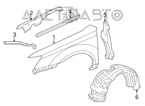 Bara de protecție față dreapta Toyota Avalon 05-12