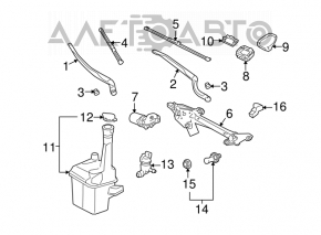 Injectoarele de spălare stânga Toyota Avalon 05-12, noi, originale OEM