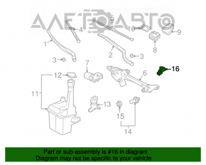 Injectoarele de spălare dreapta Toyota Avalon 05-12