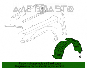 Bara de protecție față dreapta Toyota Avalon 05-12