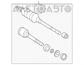 Ax cu roți față dreapta Toyota Avalon 05-12 nou, neoriginal GSP