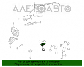 Modulul airbag SRS calculatorul airbag-urilor de siguranță Toyota Avalon 05-12