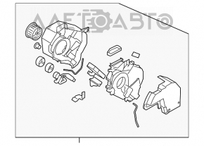 Корпус голый кондиционер, левая часть Subaru b10 Tribeca