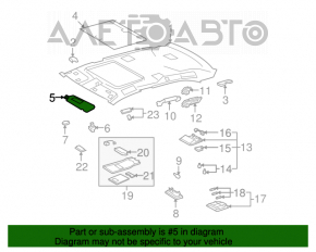 Capota stângă Lexus LS460 LS600h 07-12 gri, fără cârlig, pentru curățare chimică.