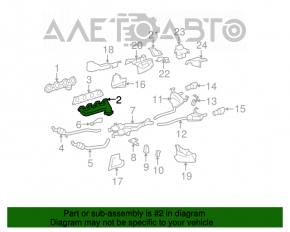 Коллектор выпускной левый Mercedes X164 GL W164 ML 450 500 550