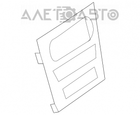 Cadrele butoanelor de control de pe panoul frontal al Mercedes X164 GL sunt din lemn