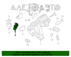 Воздухозаборник печки нижний Mercedes X164 GL W164 ML W251 R