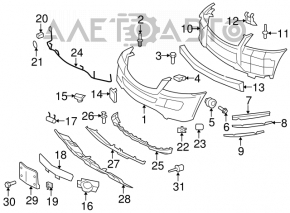 Grila inferioară a bara față Mercedes X164 GL