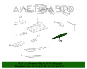 Protecție pentru partea de jos spate stânga Mercedes X164 GL