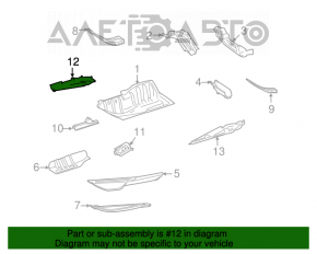 Protecție pentru partea din spate a podelei, dreapta, pentru Mercedes X164 GL.