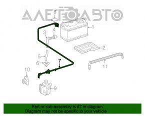 Terminalul bateriei plus pentru Mercedes W164 ML X164 GL