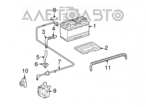 Terminalul bateriei plus pentru Mercedes W164 ML X164 GL