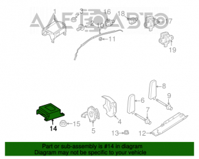 Modulul airbag SRS computer pentru airbag-urile de siguranță Mercedes X164 GL