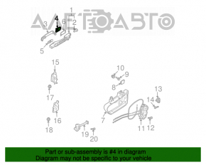 Capac maner usa fata dreapta Infiniti FX35 FX45 03-08