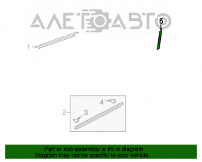 Panoul lateral dreapta față a ușii Infiniti FX35 FX45 03-08