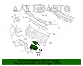 Накладка двигателя левая Infiniti FX35 FX45 03-08 царапины